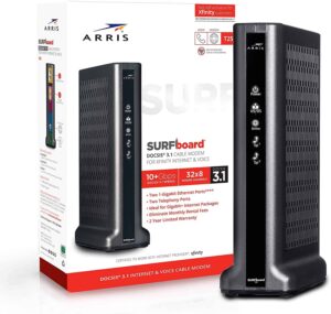 Arris Surfboard T25 Modem: one of the best DOCSIS 3.1 modems for gigabit internet plans for your home or office